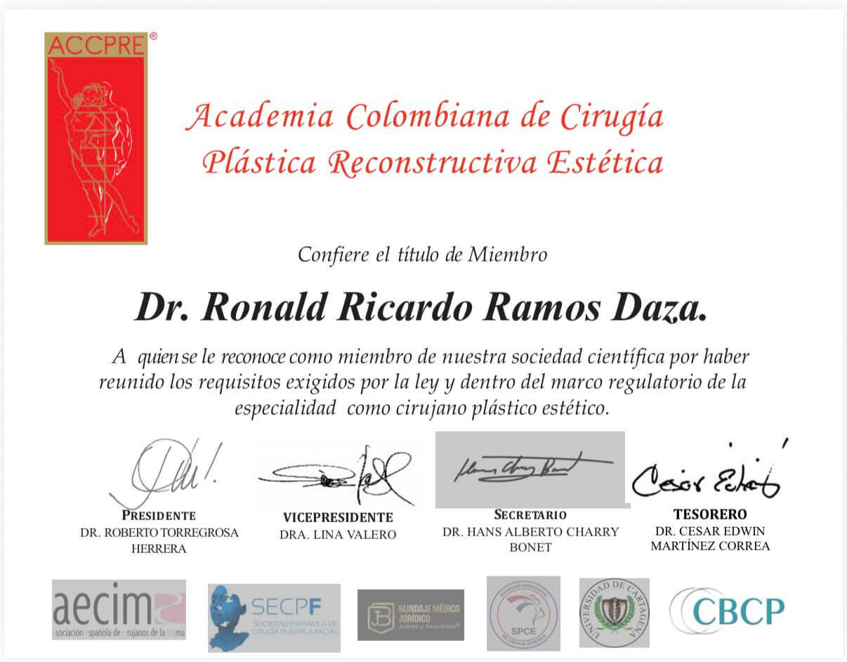 Certificado de premio recibido